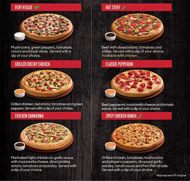 Pizza Hut - بيتزا هت Menu, Menu for Pizza Hut - بيتزا هت, Ajman Industrial Area, Ajman 