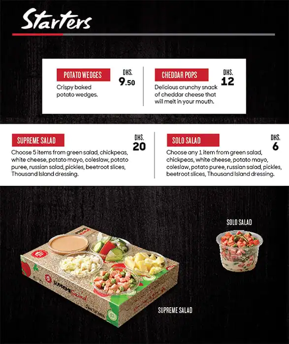 Pizza Hut - بيتزا هت Menu, Menu for Pizza Hut - بيتزا هت, Ajman Industrial Area, Ajman 