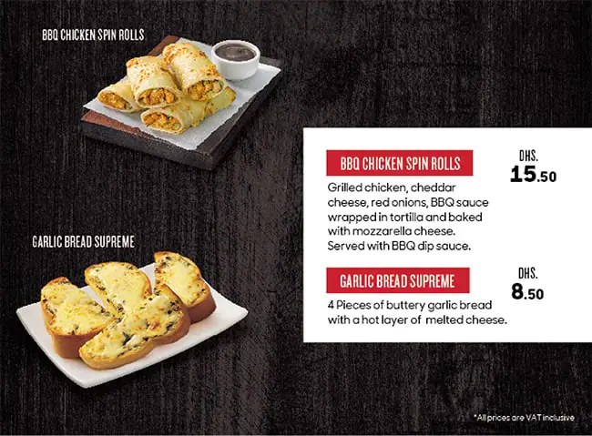 Pizza Hut - بيتزا هت Menu, Menu for Pizza Hut - بيتزا هت, Ajman Industrial Area, Ajman 