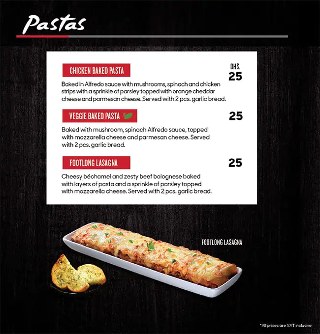 Pizza Hut - بيتزا هت Menu, Menu for Pizza Hut - بيتزا هت, Ajman Industrial Area, Ajman 