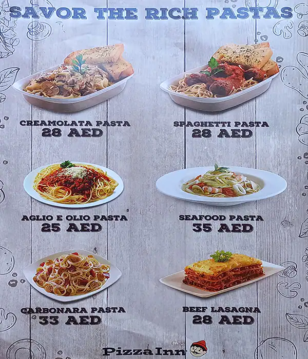 Pizza Inn Menu, Menu for Pizza Inn, Ajman Industrial Area, Ajman 