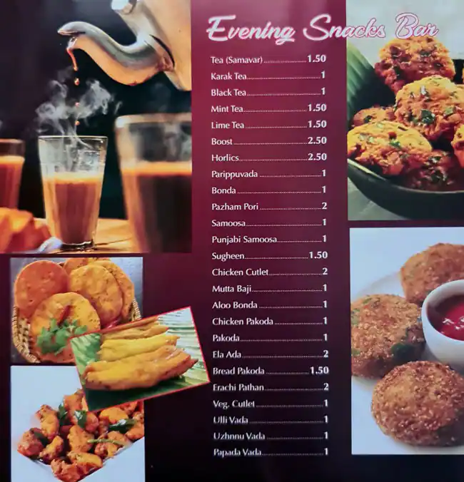 Achayan's Restaurant Menu, Menu for Achayan's Restaurant, Al Rashidiya 3, Ajman 