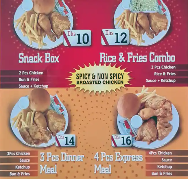 Farooj Express Restaurant Menu 