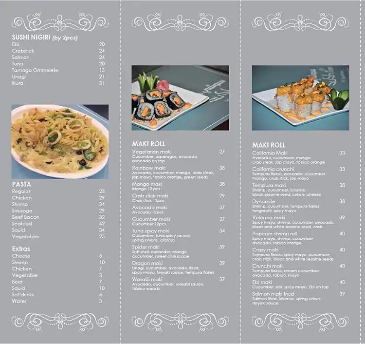 Sushi Bar Restaurant Menu, Menu for Sushi Bar Restaurant, Al Muwaihat, Ajman 