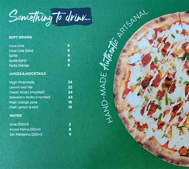 Pizza Di Rocco Menu, Menu for Pizza Di Rocco, Khalifa City, Abu Dhabi 