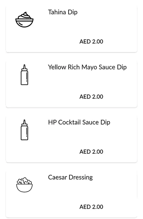 Maroosh Menu, Menu for Maroosh, Al Shamkha, Abu Dhabi 