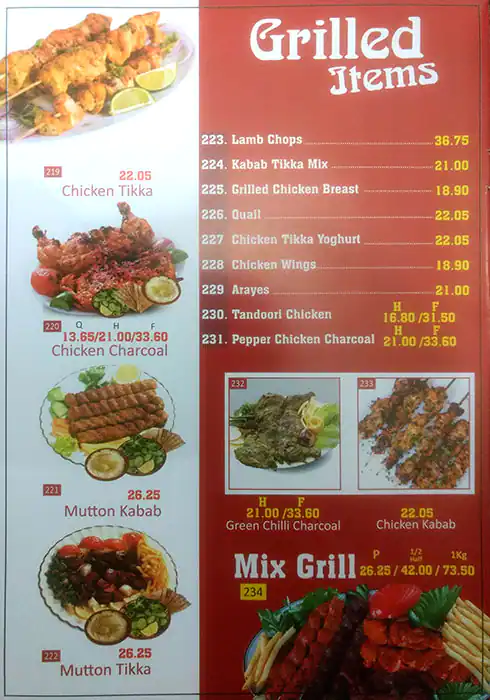 Flaming Hot Al Mandi & Al Madbi Restaurant Menu 