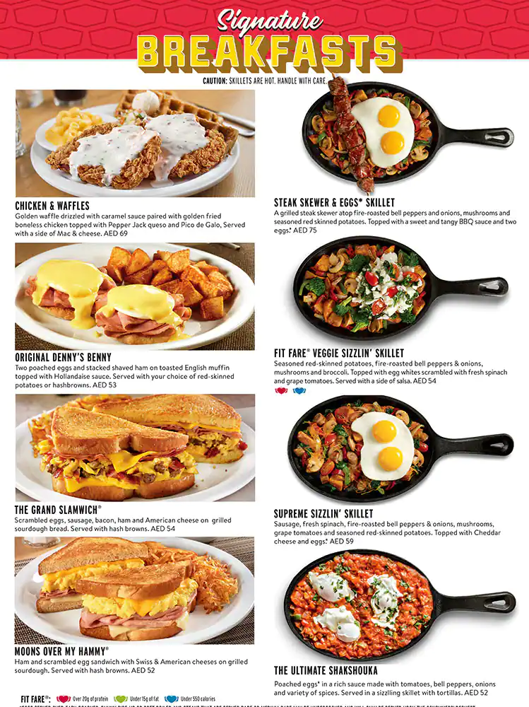 Denny's - دينيز Menu, Menu for Denny's - دينيز, Tourist Club Area (Al Zahiyah), Abu Dhabi 