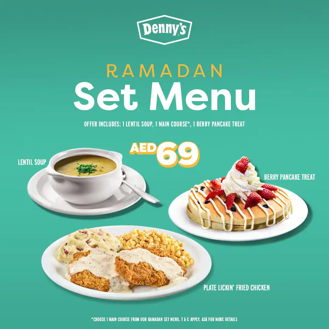 Denny's - دينيز Menu, Menu for Denny's - دينيز, Tourist Club Area (Al Zahiyah), Abu Dhabi 