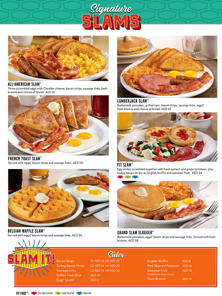 Denny's - دينيز Menu, Menu for Denny's - دينيز, Tourist Club Area (Al Zahiyah), Abu Dhabi 