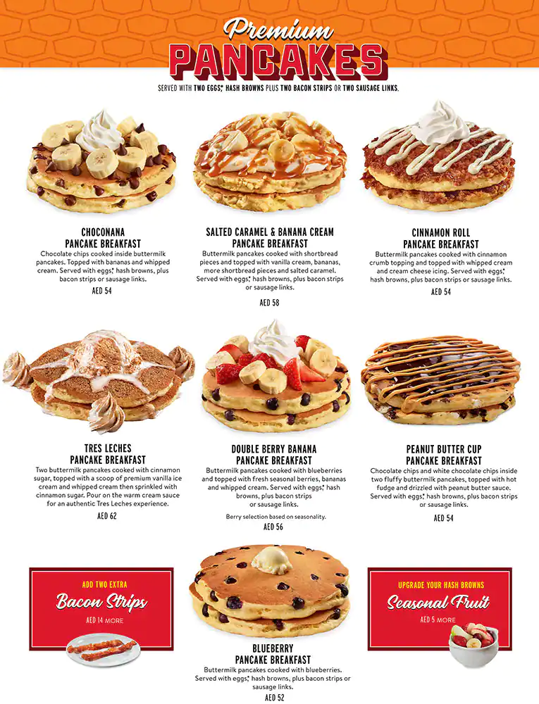 Denny's - دينيز Menu, Menu for Denny's - دينيز, Tourist Club Area (Al Zahiyah), Abu Dhabi 