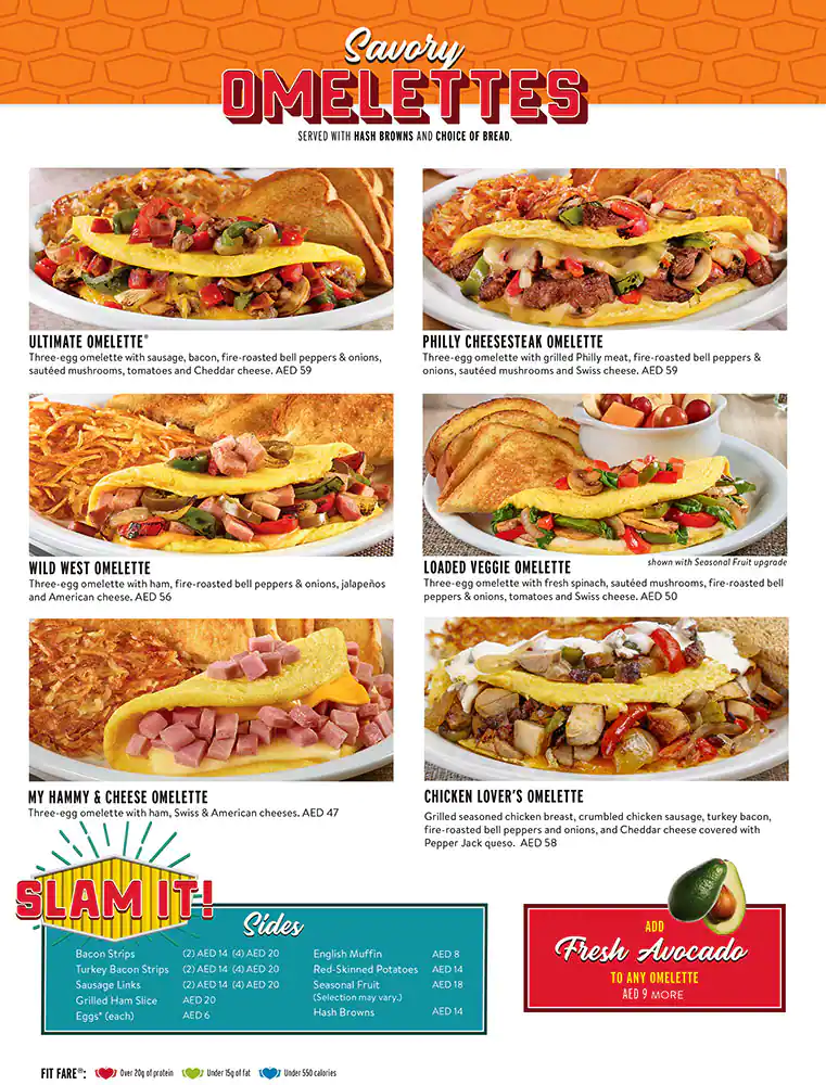 Denny's - دينيز Menu, Menu for Denny's - دينيز, Tourist Club Area (Al Zahiyah), Abu Dhabi 