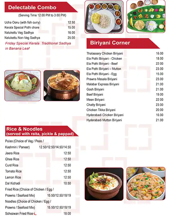 Coconut Lagoon Menu, Menu for Coconut Lagoon, Mussafah Sanaiya, Abu Dhabi 