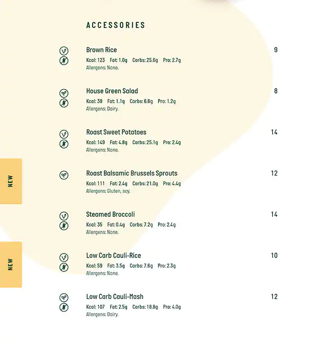 Kcal Menu, Menu for Kcal, Al Nahyan, Abu Dhabi 