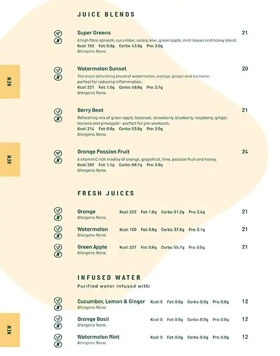 Kcal Menu, Menu for Kcal, Al Nahyan, Abu Dhabi 