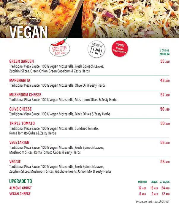 Papa Murphy's Pizza Menu, Menu for Papa Murphy's Pizza, Al Mushrif, Abu Dhabi 