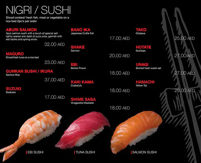 Sushi Story Menu, Menu for Sushi Story, Al Khalidiya, Abu Dhabi 