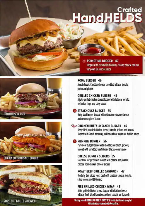 Tony Roma's Menu, Menu for Tony Roma's, Marina Village, Abu Dhabi 