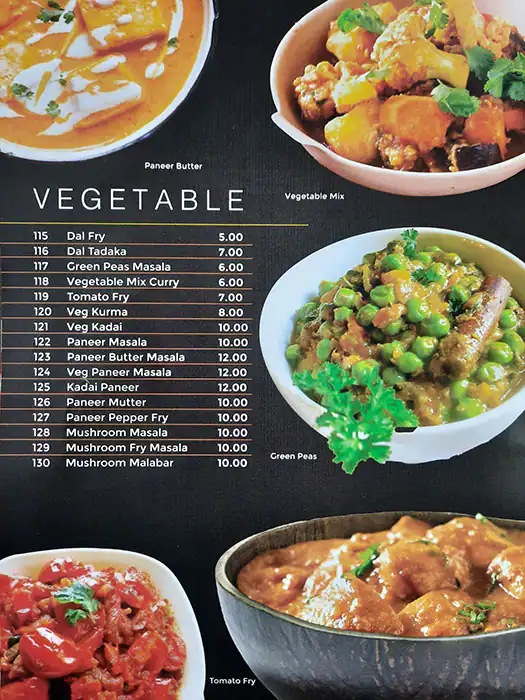 Calicut Live Menu, Menu for Calicut Live, Al Dhafrah, Abu Dhabi 