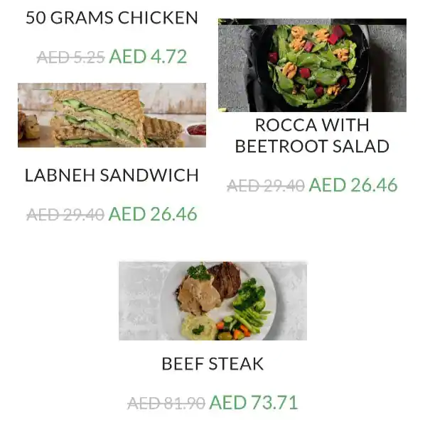 Healthyway Menu, Menu for Healthyway, Muroor, Abu Dhabi 