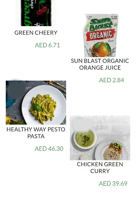 Healthyway Menu, Menu for Healthyway, Muroor, Abu Dhabi 