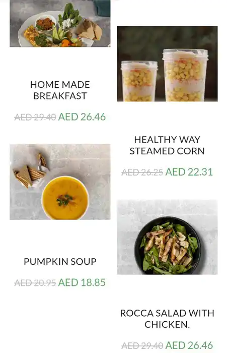 Healthyway Menu, Menu for Healthyway, Muroor, Abu Dhabi 