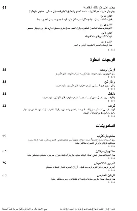 Joud Menu, Menu for Joud, Al Bateen, Abu Dhabi 