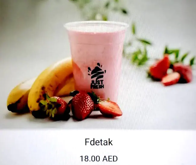 Just Fresh Juice Menu, Menu for Just Fresh Juice, Al Shahama, Abu Dhabi 