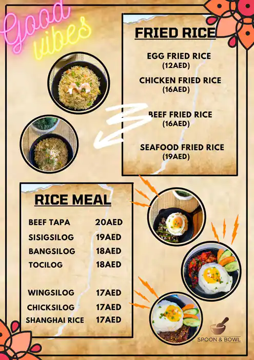 Spoon & Bowl Menu, Menu for Spoon & Bowl, Al Dhafrah, Abu Dhabi 