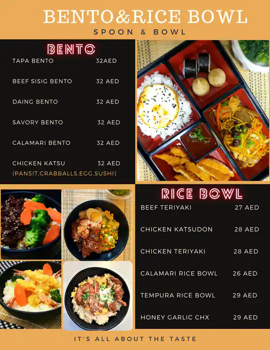 Spoon & Bowl Menu, Menu for Spoon & Bowl, Al Dhafrah, Abu Dhabi 