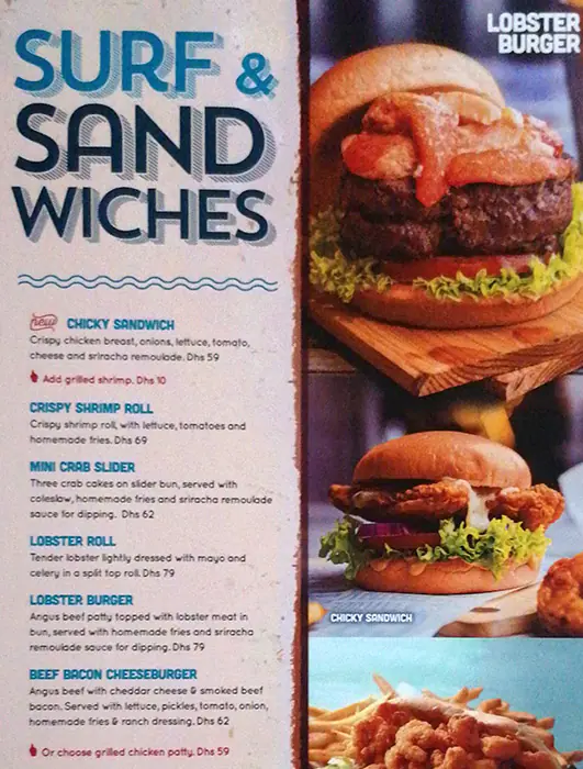 Joe's Crab Shack Menu, Menu for Joe's Crab Shack, Marina Village, Abu Dhabi 