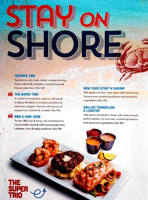 Joe's Crab Shack Menu, Menu for Joe's Crab Shack, Marina Village, Abu Dhabi 