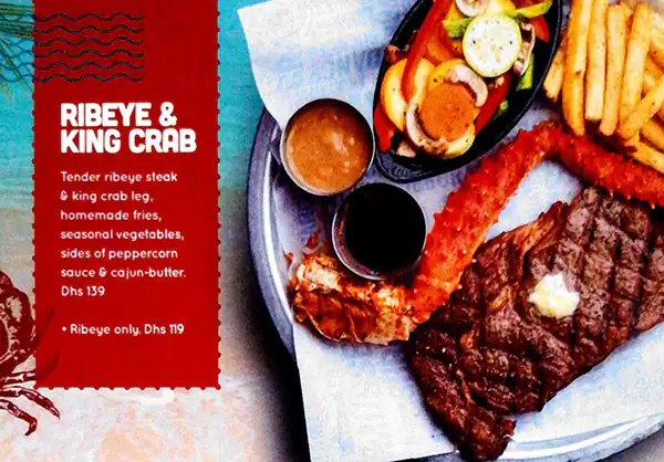 Joe's Crab Shack Menu, Menu for Joe's Crab Shack, Marina Village, Abu Dhabi 