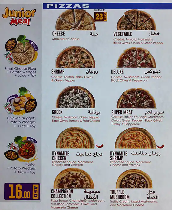 Broccoli Pizza & Pasta Menu, Menu for Broccoli Pizza & Pasta, Al Reem Island, Abu Dhabi 