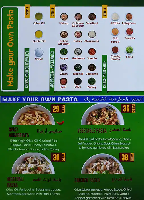 Broccoli Pizza & Pasta Menu, Menu for Broccoli Pizza & Pasta, Al Reem Island, Abu Dhabi 