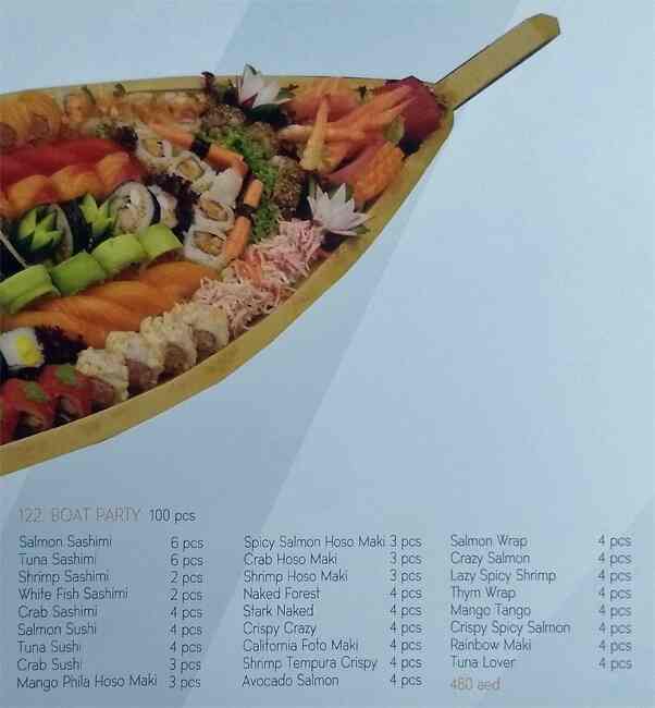 Litchy Sushi Lounge - Al Zorah Golf Club Menu 