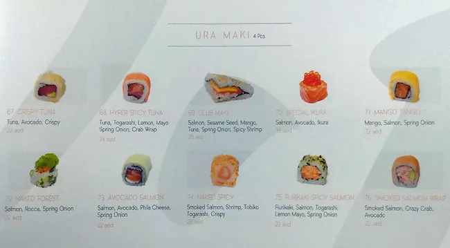 Litchy Sushi Lounge - Al Zorah Golf Club Menu 