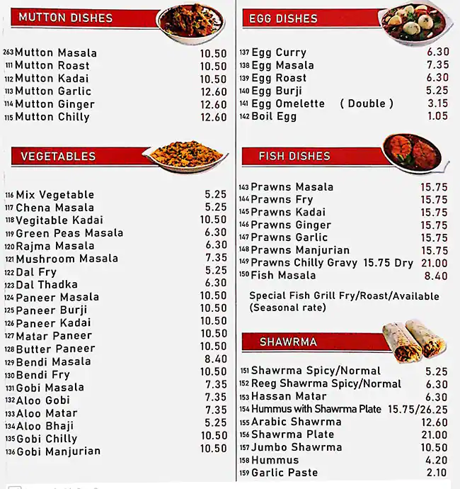 Tasty Palace Menu, Menu for Tasty Palace, Tourist Club Area (Al Zahiyah), Abu Dhabi 