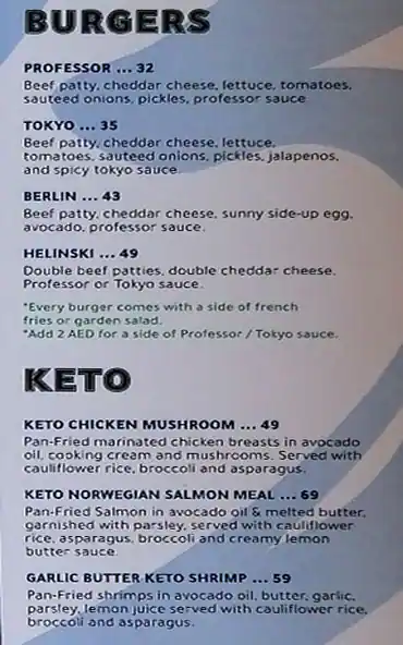 Beachside Cafe Menu, Menu for Beachside Cafe, Al Reem Island, Abu Dhabi 