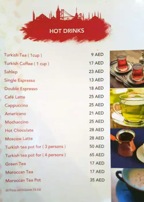 Gunaydin Gourmet Menu, Menu for Gunaydin Gourmet, Tourist Club Area (Al Zahiyah), Abu Dhabi 