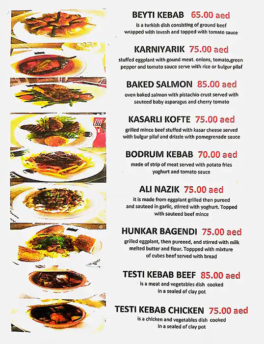 Gunaydin Gourmet Menu, Menu for Gunaydin Gourmet, Tourist Club Area (Al Zahiyah), Abu Dhabi 