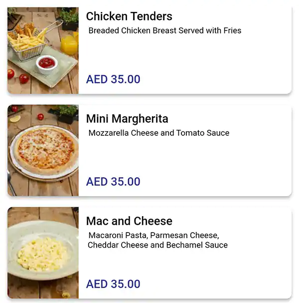 Berri's Cafe Menu, Menu for Berri's Cafe, Al Raha, Abu Dhabi 