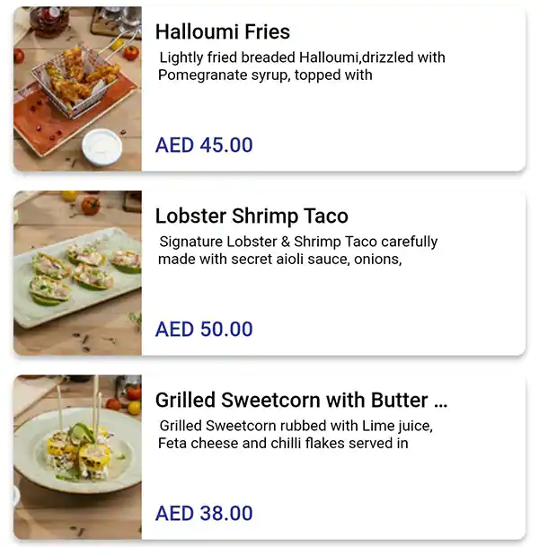 Berri's Cafe Menu, Menu for Berri's Cafe, Al Raha, Abu Dhabi 