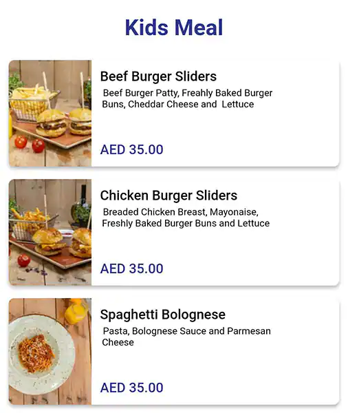 Berri's Cafe Menu, Menu for Berri's Cafe, Al Raha, Abu Dhabi 