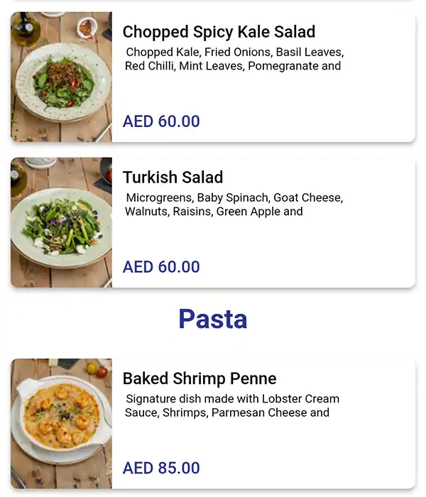 Berri's Cafe Menu, Menu for Berri's Cafe, Al Raha, Abu Dhabi 