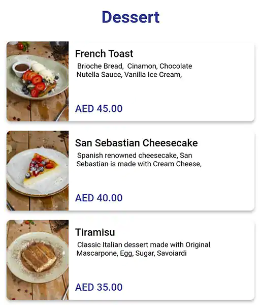 Berri's Cafe Menu, Menu for Berri's Cafe, Al Raha, Abu Dhabi 