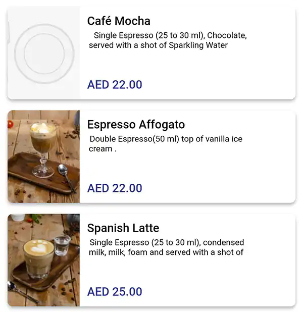 Berri's Cafe Menu, Menu for Berri's Cafe, Al Raha, Abu Dhabi 