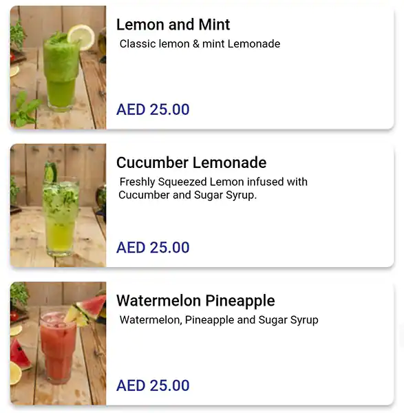 Berri's Cafe Menu, Menu for Berri's Cafe, Al Raha, Abu Dhabi 