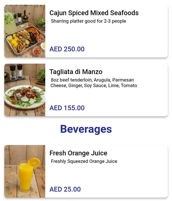 Berri's Cafe Menu, Menu for Berri's Cafe, Al Raha, Abu Dhabi 