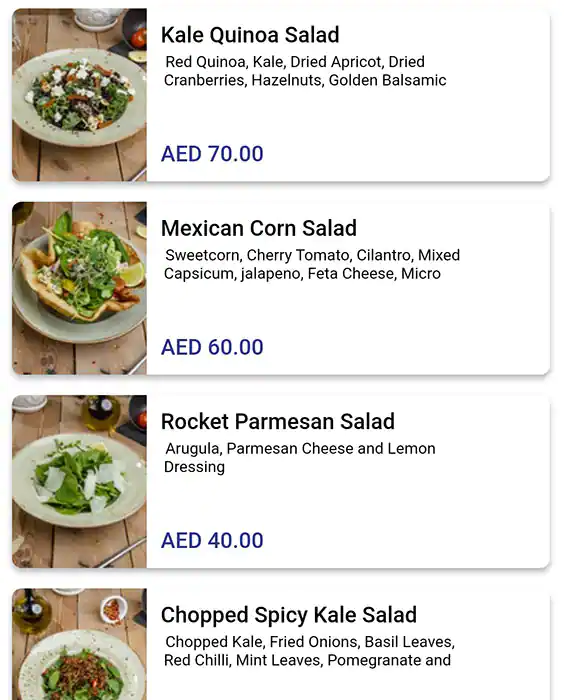 Berri's Cafe Menu, Menu for Berri's Cafe, Al Raha, Abu Dhabi 